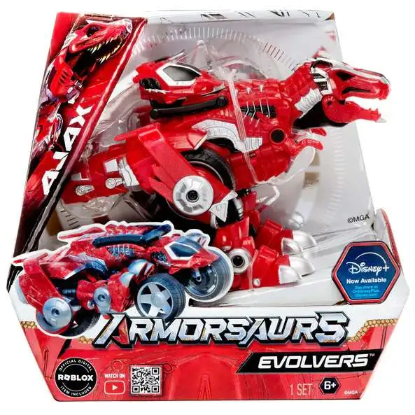 Disney Armorsaurs Evolvers Ajax Transforming Vehicle [Digital Roblox Item Included!]