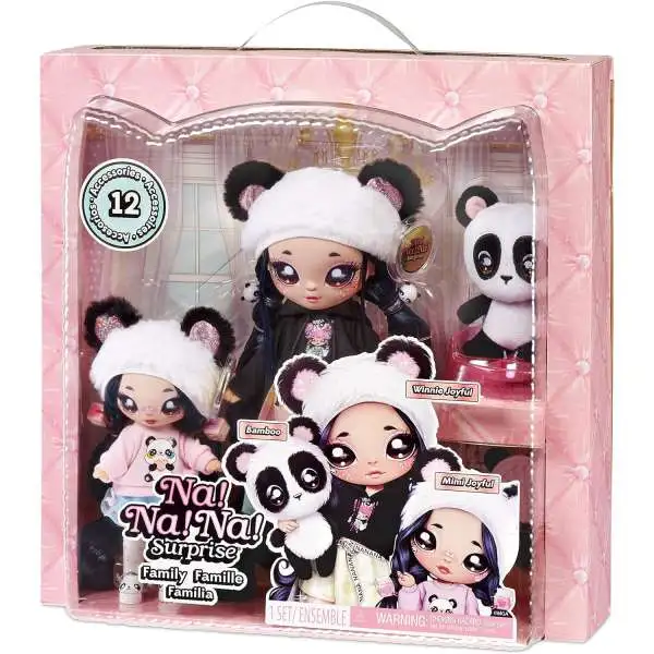 Na! Na! Na! Surprise Family Winnie Joyful, Mimi Joyful & Bamboo Doll