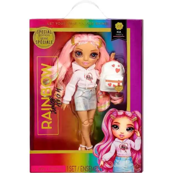 Rainbow High Junior High Kia Hart Doll [Special Edition, Damaged Package]