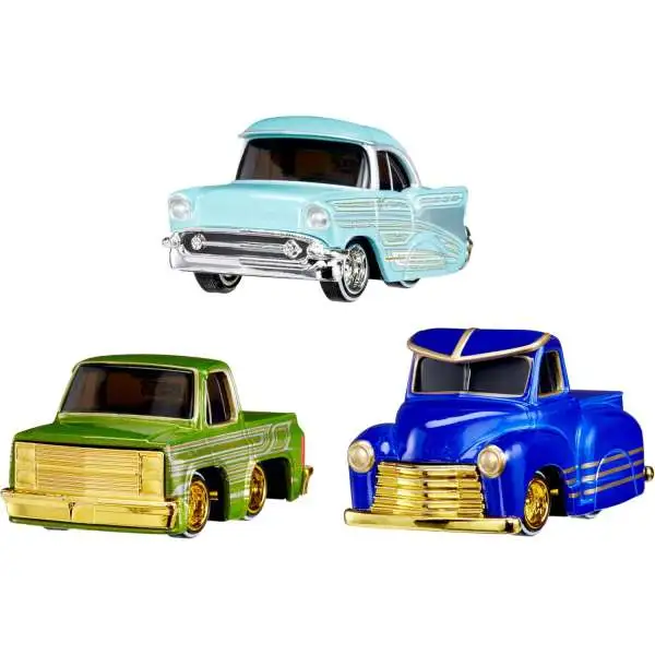 CarTuned '57 Chevy Bel Air, '87 Chevy C10 & '53 Chevy Pickup Diecast Car 3-Pack