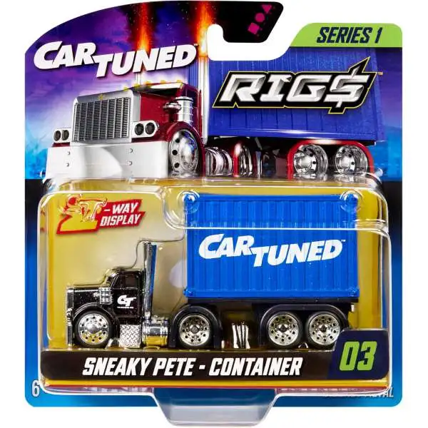 CarTuned Rigs Series 1 Sneaky Pete - Container Diecast Car BLUE