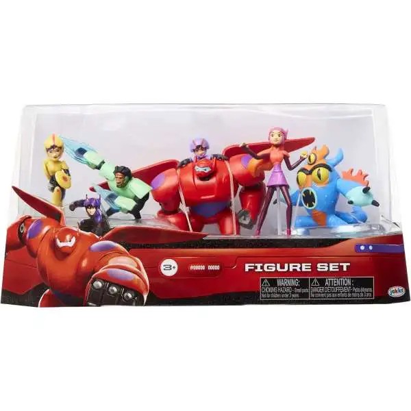 Disney Big Hero 6 3.5-Inch Figurine Playset [Baymax, Hiro, Fred, Wasabi, GoGo & Honey Lemon, Damaged Package]
