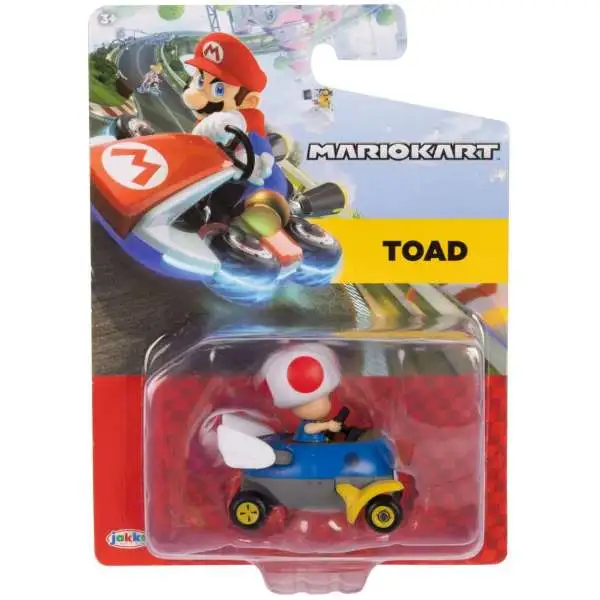 World of Nintendo Mario Kart 8 Tape Racer Toad Vehicle [Biddybuggy]