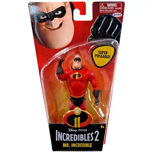 Disney / Pixar Incredibles 2 Super Poseable Series 1 Mr. Incredible Basic Action Figure