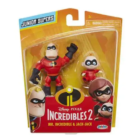 JAKKS Pacific The Incredibles 2 Family 5-Pack Junior Supers Action Figures for sale online 