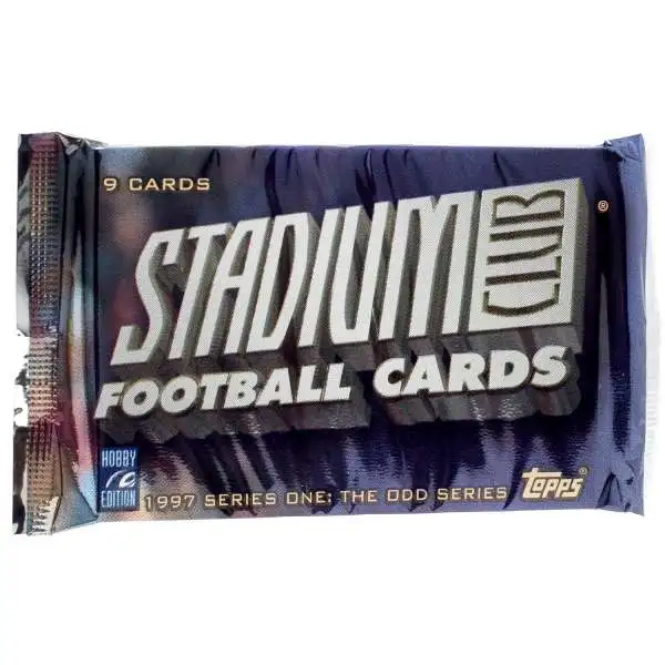NFL Topps 1997 Stadium Club Football Trading Card HOBBY Pack [9 Cards]