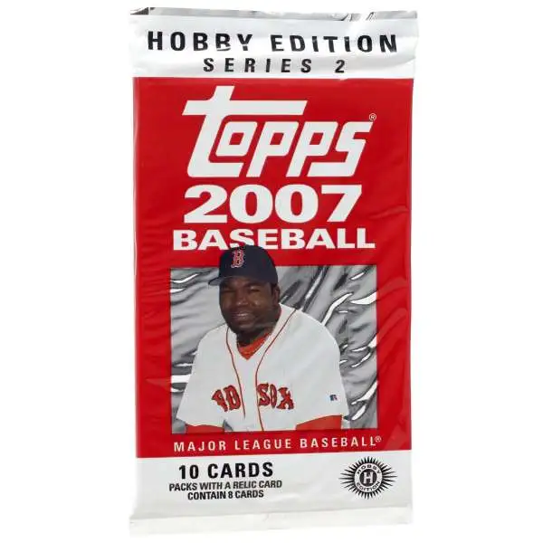 MLB 2007 Topps Baseball Series 2 Trading Card HOBBY Pack [10 Cards]