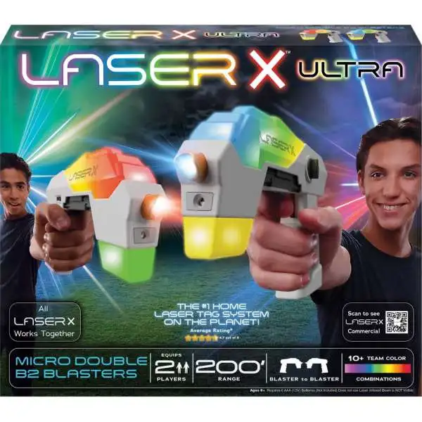 Laser X Ultra Micro Double B2 Blasters 2-Player Set