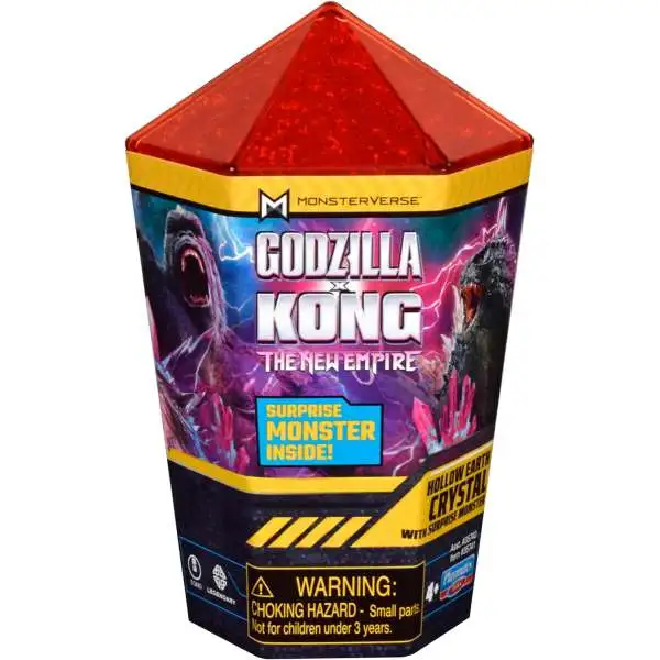 Godzilla x Kong The New Empire Monsterverse Surprise Monster Hollow Earth Crystal Mystery Pack [RANDOM Color Crystal & Figure]