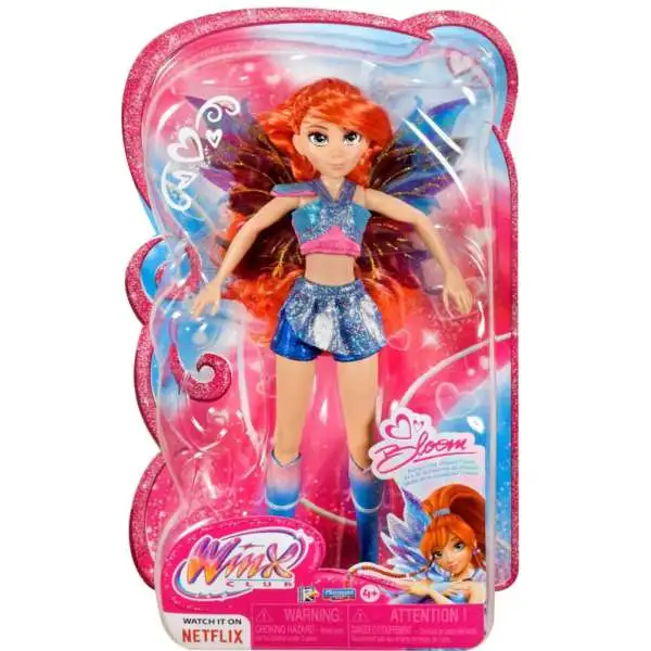 Winx Club Bloom 11.5-Inch Fairy Doll [Glitter Outfit & Removable Wings!]