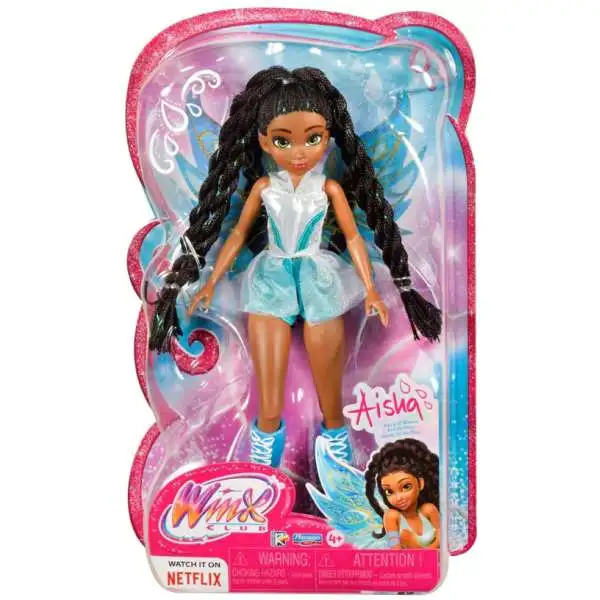 Winx Club Aisha 11.5-Inch Fairy Doll [Glitter Outfit & Removable Wings!, Damaged Package]