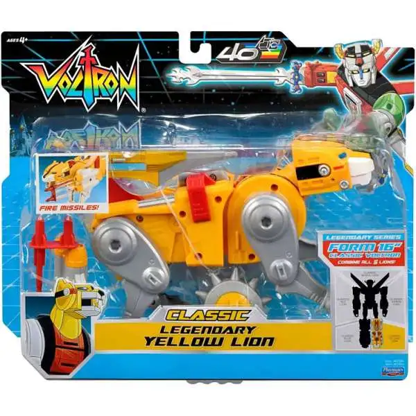 Voltron CLASSIC Legendary Yellow Lion Combinable Action Figure [40th Anniversary]