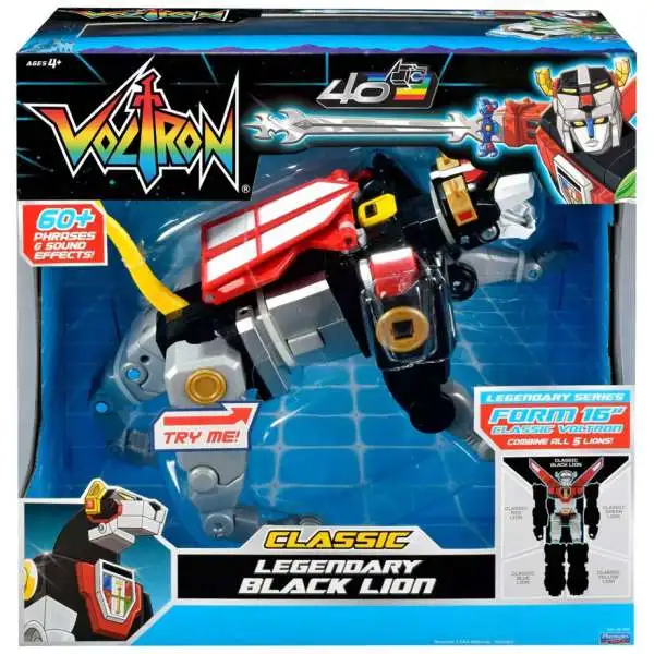 Voltron CLASSIC Legendary Black Lion DELUXE Combinable Action Figure [40th Anniversary, Damaged Package]