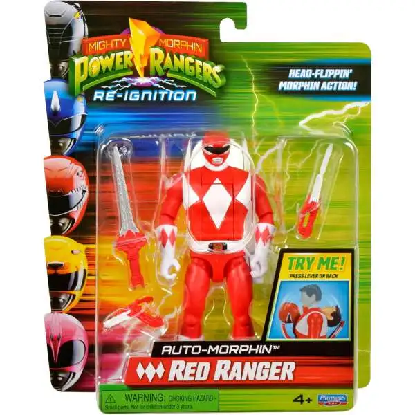 Power Rangers Mighty Morphin Re-Ignition Red Ranger Action Figure [Auto-Morphin]
