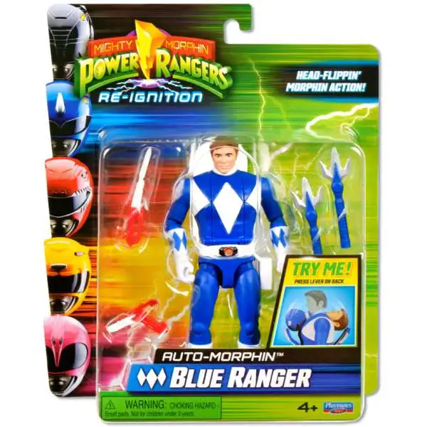 Power Rangers Mighty Morphin Re-Ignition Blue Ranger Action Figure [Auto-Morphin]