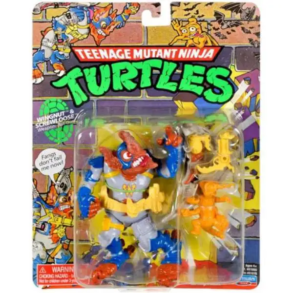 Teenage Mutant Ninja Turtles Retro Wingnut & Screwloose Action Figure