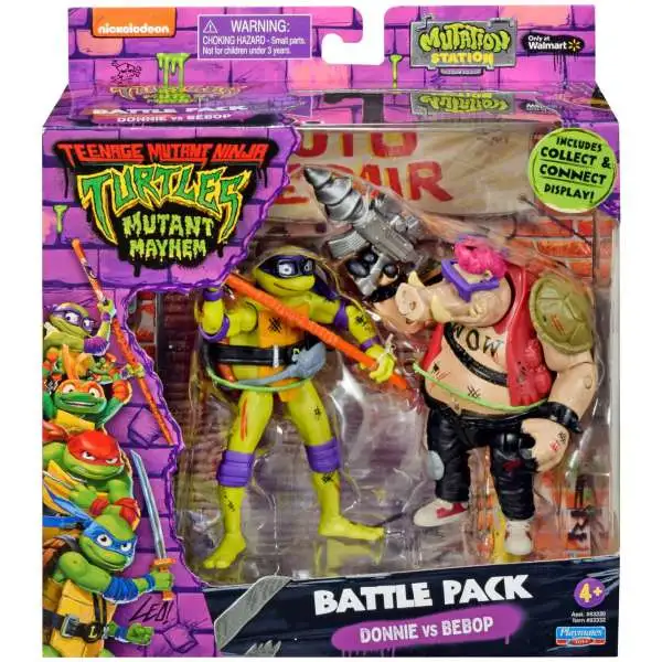  Teenage Mutant Ninja Turtles: Mutant Mayhem 4.5” Donatello  Basic Action Figure by Playmates Toys : Toys & Games