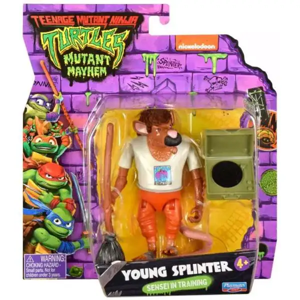 Teenage Mutant Ninja Turtles Mutant Mayhem Young Splinter Action Figure