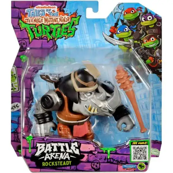 Teenage Mutant Ninja Turtles Tales of the TMNT Battle Arena Rocksteady Action Figure