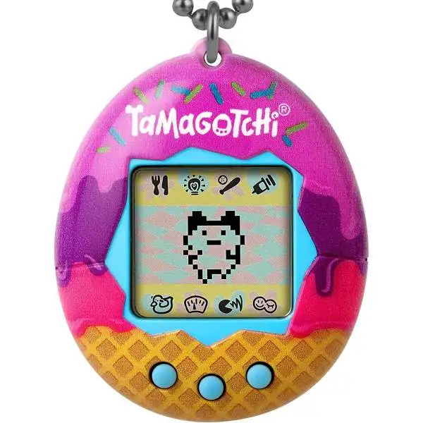 Tamagotchi The Original Gen 1 Ice Cream 1.5-Inch Virtual Pet Toy