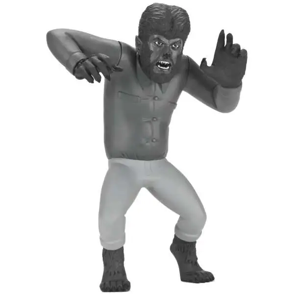 NECA Toony Terrors Series 10 SILVER SCREEN Wolf Man Action Figure [Universal Monsters, Black & White]