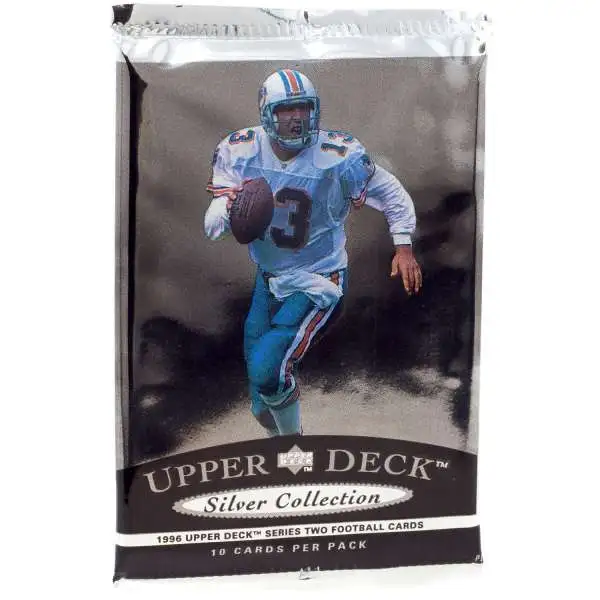 NFL Upper Deck 1996 Silver Collection Series 2 Football Trading Card HOBBY Pack [10 Cards]