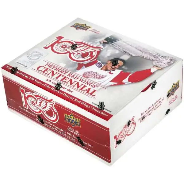 NHL Detroit Red Wings Centennial Hockey Trading Card Box Set [105 Cards]
