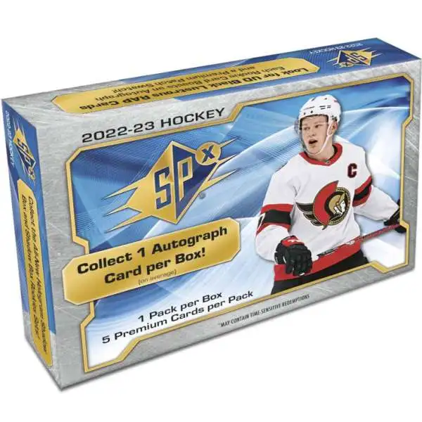 NHL Upper Deck 2022-23 SPx Hockey Trading Card HOBBY Box [5 Cards]