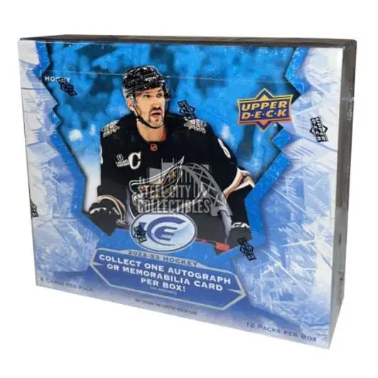 NHL Upper Deck 2022-23 ICE Hockey Trading Card HOBBY Box [1 Autograph OR Memorabilia Card]