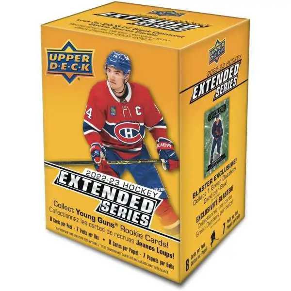 NHL Upper Deck 2022-23 Extended Series Hockey Trading Card BLASTER Box [7 Packs]