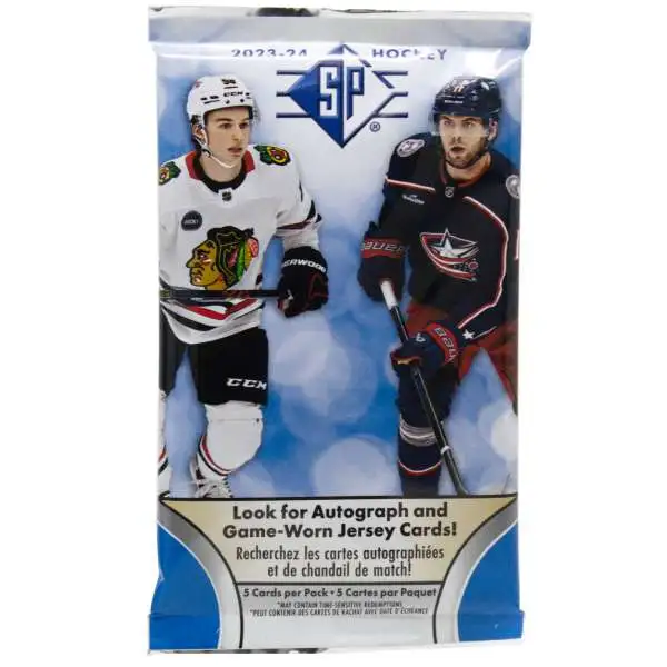 NHL Upper Deck Cards 2023-24 SP Hockey Trading Card BLASTER Pack [5 Cards]