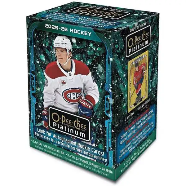 NHL Upper Deck 2025-26 O-Pee-Chee Platinum Hockey Trading Card BLASTER Box [6 Packs]