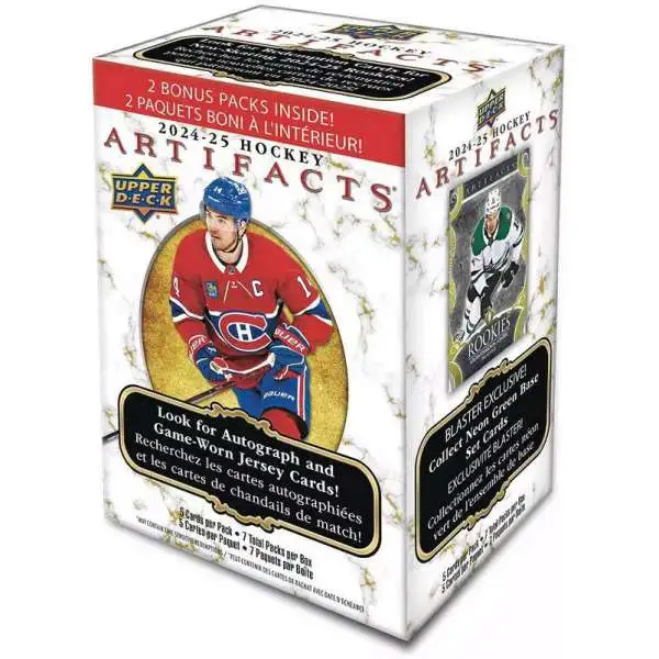 NHL Upper Deck 2024-25 Artifacts Hockey Trading Card BLASTER Box [7 Packs]