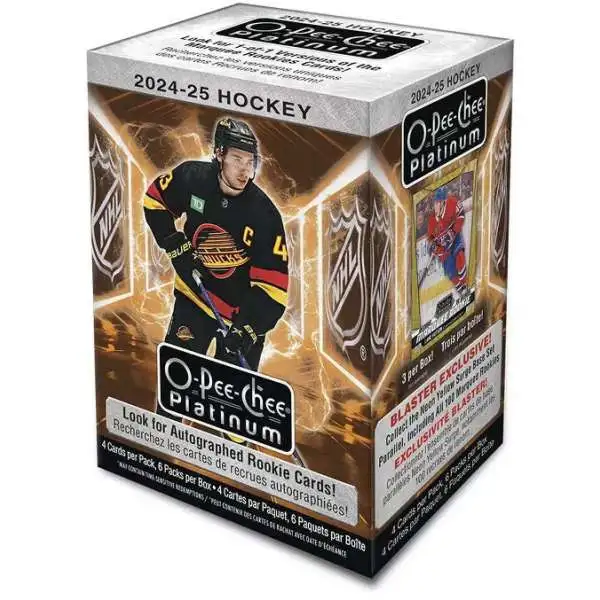 NHL Upper Deck 2024-25 O-Pee-Chee Platinum Hockey Trading Card BLASTER Box [6 Packs]