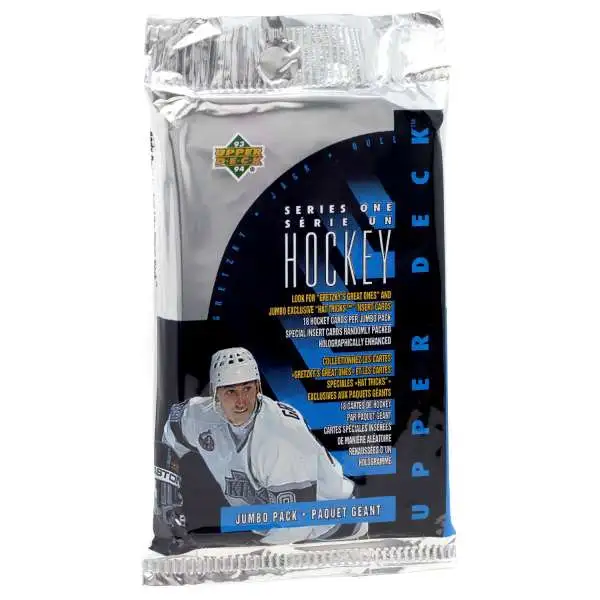 NHL Upper Deck 1993-94 Hockey Series 1 Trading Card JUMBO Pack [18 Cards]