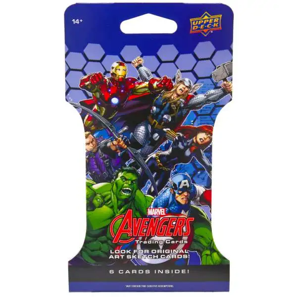 Marvel The Avengers Trading Card SLEEVED BOOSTER Pack [6 Cards]