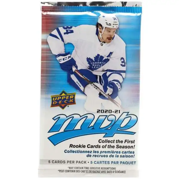 NHL Upper Deck 2020-21 MVP Hockey Trading Card BLASTER Pack [5 Cards]