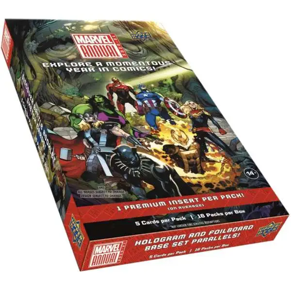 Marvel Upper Deck 2020-21 Annual Trading Card HOBBY Box [16 Packs]