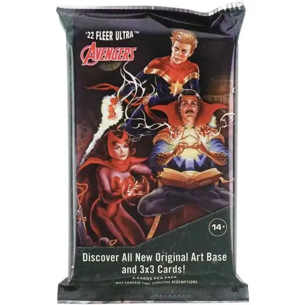 Marvel Ultra 2022 Avengers Trading Card HOBBY Pack [6 Cards]