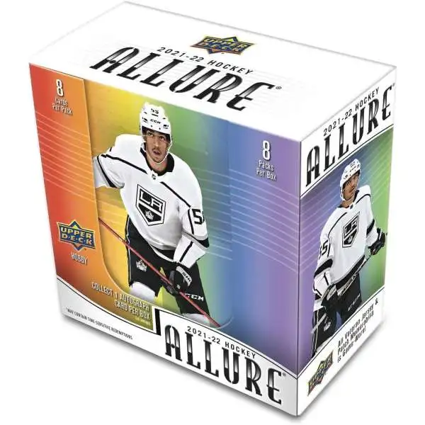 NHL Upper Deck 2021-22 Allure Hockey Trading Card HOBBY Box [8 Packs]