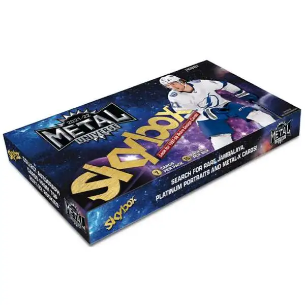 NHL Upper Deck 2021-22 Metal Universe Trading Card HOBBY Box [15 Packs]