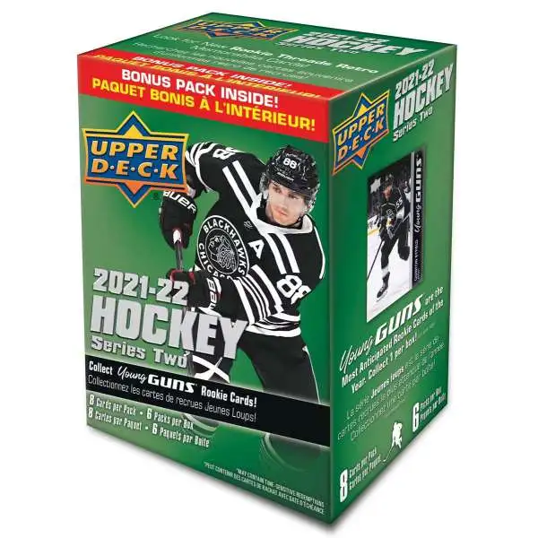 NHL Upper Deck 2021-22 Series 2 Hockey Trading Card BLASTER Box [6 Packs]