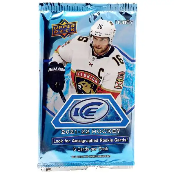 NHL Upper Deck 2021-22 Ice Hockey Trading Card HOBBY Pack [6 Cards]