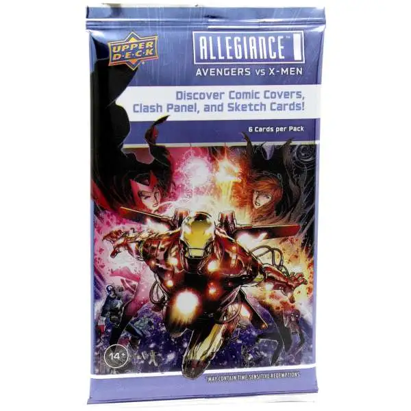 Marvel Upper Deck Allegiance Avengers vs X-Men Trading Card HOBBY Pack [6 Cards]