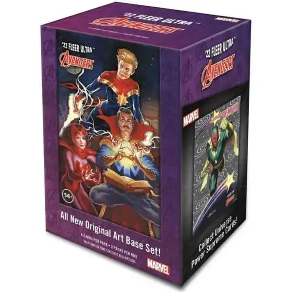 Marvel Ultra 2022 Avengers Trading Card BLASTER Box [3 Packs]