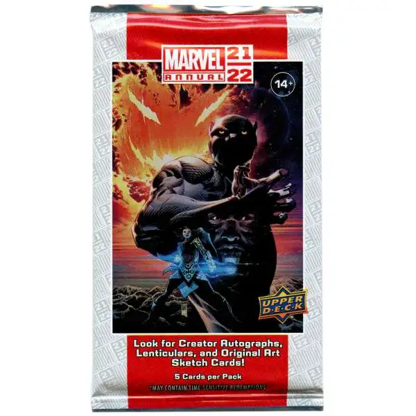 Upper Deck Marvel Annual 2021-22 Trading Card BLASTER Pack [5 Cards]