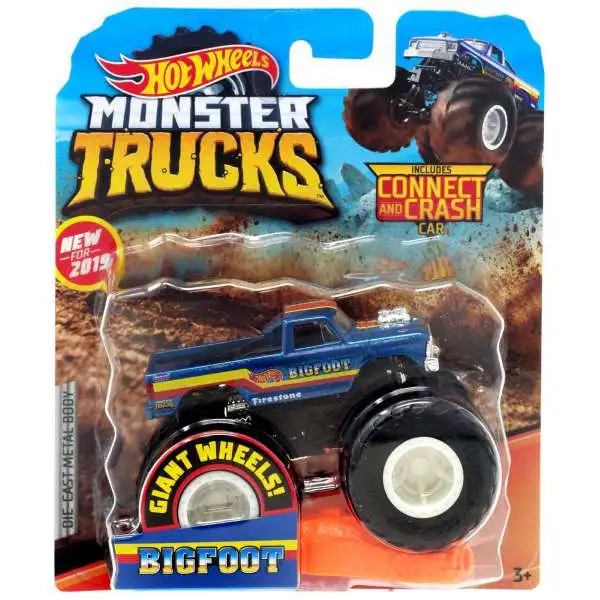 Hot Wheels Monster Trucks Bigfoot Exclusive Diecast Car [Stripes]