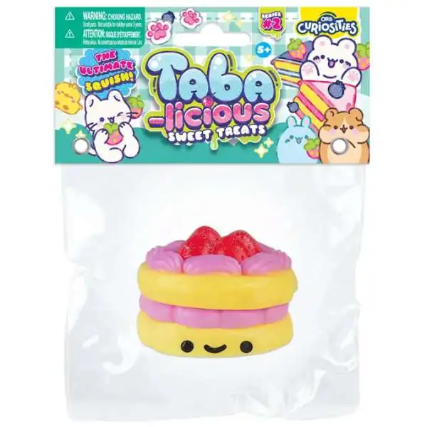 Taba-Licious Curiosities Sweet Treats Raspberry Cake 4-Inch Squeeze Toy [Yellow]