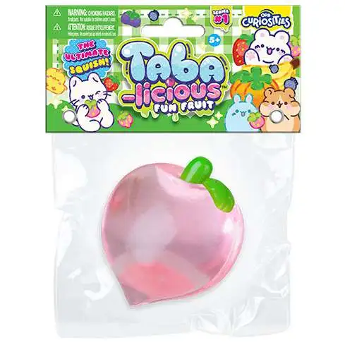 Taba-Licious Fun Fruit Peach 3-Inch Squeeze Toy