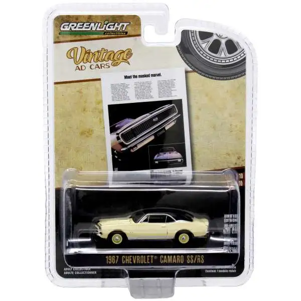 Greenlight Collectibles Vintage Ad Cars 1967 Chevrolet Camaro SS/RS Diecast Car